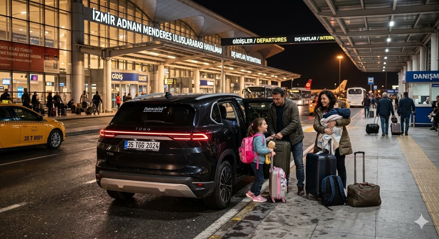 Çeşme havalimanı taksi müşterilerimizi konforlu ve yüksek memnuniyet ile havalimanına bırakma
